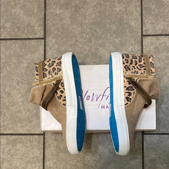 Blowfish Brown Sneakers with Leopard Detail - Picture 5 of 7